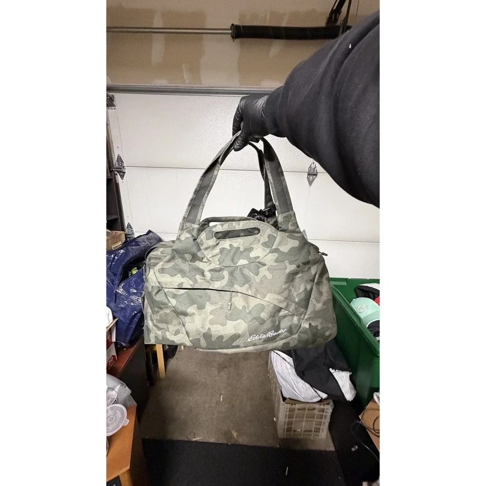 Eddie Bauer Camouflage Duffle Bag Gym Travel‎ Carry On Camo One Size